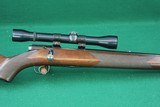 Winchester 43 Deluxe .22 Hornet Bolt Action Rifle W/Checkered Walnut Stock and Weaver K-4-60-B Scope - 4 of 23
