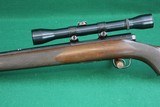 Winchester 43 Deluxe .22 Hornet Bolt Action Rifle W/Checkered Walnut Stock and Weaver K-4-60-B Scope - 8 of 23