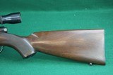 Winchester 43 Deluxe .22 Hornet Bolt Action Rifle W/Checkered Walnut Stock and Weaver K-4-60-B Scope - 7 of 23