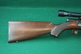 Winchester 43 Deluxe .22 Hornet Bolt Action Rifle W/Checkered Walnut Stock and Weaver K-4-60-B Scope - 3 of 23