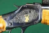 ONE OF A KIND - Winchester 1885 C.C. Johnson R-2 High Quality Custom Single Shot Engraved w/Gold Inlay, Heavy Barrel& Highly Figured Checkered Stock - 16 of 24