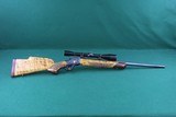 ONE OF A KIND - Winchester 1885 C.C. Johnson R-2 High Quality Custom Single Shot Engraved w/Gold Inlay, Heavy Barrel& Highly Figured Checkered Stock - 2 of 24