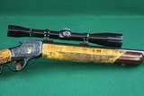 ONE OF A KIND - Winchester 1885 C.C. Johnson R-2 High Quality Custom Single Shot Engraved w/Gold Inlay, Heavy Barrel& Highly Figured Checkered Stock - 4 of 24