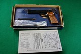 Smith &n Wesson Model 41 .22 Long Rifle Semi-Automatic Pistol with Checkered Walnut Grips and Heavy Barrel