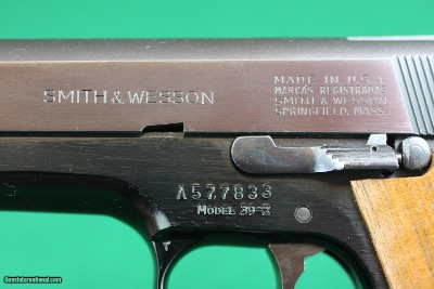 Smith & Wesson 39-2 9MM Semi-Automatic Pistol with Checkered Walnut Grips - Image 14 of 15