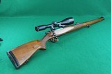 CZ 550-FS 9.3 X 62 Bolt Action Rifle with Checkered Walnut Mannlicher Stock - 1 of 25