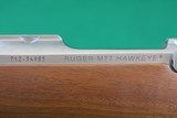 ANIB Ruger M77 Hawkeye Satin Stainless RSI .223 REM Bolt Action Rifle with Checkered Mannlicher Stock - 16 of 25