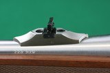 ANIB Ruger M77 Hawkeye Satin Stainless RSI .223 REM Bolt Action Rifle with Checkered Mannlicher Stock - 17 of 25