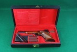 Browning BELGIUM MEDALIST .22 LR Semi-Automatic Pistol with Case, Weights & Checkered Walnut Target Grips - 1 of 24