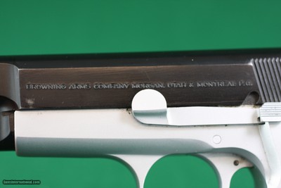 Browning HI-POWER TWO-TONE SIGNATURE MODEL 9MM Luger Semi-Automatic Pistol with Fully Checkered Wrap Around Grips - Image 14 of 19