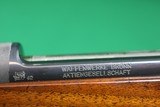 LIKE NEW CZ WAFFENWERKE BRUNN 98 Sporter 7X57 7MM Mauser Bolt Action Rifle with Checkered Mannlicher Full Walnut Stock - 17 of 24