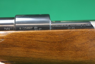 Like New BRNO ARMS VZ 24 MODEL 98 7X64 Bolt Action Rifle with Mannlicher Full Checkered Walnut Stock - Image 16 of 24