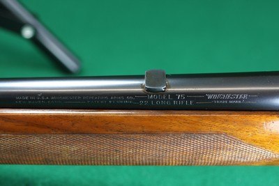 Winchester 75 Sporting .22 LR Bolt Action Rifle with Checkered Walnut Stock - Image 16 of 24