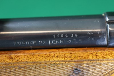 Mauser Werke A. G. Oberndorf R.N..22 LR Bolt Action Single Shot Rifle with Checkered Walnut Stock - Image 16 of 25