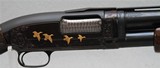 Winchester model 12 Pigeon Grade Trap engraved by Pauline Muerrle - 4 of 15