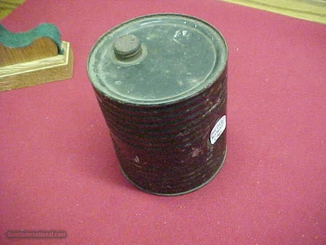 #012 Powder can, DuPont barrel shaped can - 1 of 1