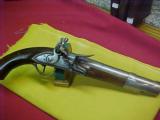 #1968 French Flintlock Cavalry
pistol, large military pommel holster sized 69-caliber - 1 of 10