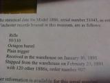 #4258 Winchester 1886 OBFMCB, 51XXX, extremely desirable 50EX (50/110) - 7 of 15