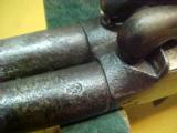 #3845 Belgian Double Barreled Boot pistol, 3-1/2”x44cal percussion - 7 of 8