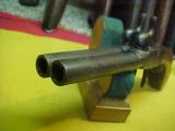 #3845 Belgian Double Barreled Boot pistol, 3-1/2”x44cal percussion - 6 of 8