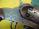 #3818 Manhattan Pocket Model, 6”x31caliber percussion, factory hand engraved - 3 of 15