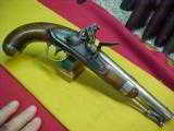 #1528 Asa Waters Model 1836 Flintlock military pistol