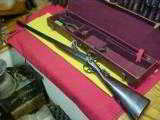 #4544
Cased Gye & Moncrieff Double Rifle, side by side barrels