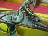 #2470 British Flintlock military size brass barreled Gentlemans or Officers Pistol - 3 of 14
