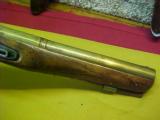 #2470 British Flintlock military size brass barreled Gentlemans or Officers Pistol - 4 of 14