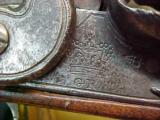 #2470 British Flintlock military size brass barreled Gentlemans or Officers Pistol - 5 of 14