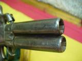#2168 Double Swivel Barreled percussion handgun, 2-1/2” barrel, about 44caliber - 5 of 8