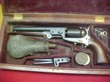 #4907 CASED Colt 1851 Navy Model, 7-1/2”x36cal, 5XXX (c,1852) - 2 of 25