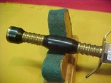 #0949 Unmarked Spearpoint Dagger, 6” blade with brass handguard - 4 of 7