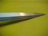 #0949 Unmarked Spearpoint Dagger, 6” blade with brass handguard - 2 of 7