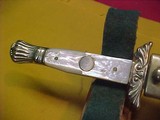#0951 James Westa – Sheffield Spearpoint small belt knife or garter knife - 3 of 14