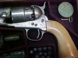 #4846 Colt 1860 Army revolver, 8”x44-percussion, 167XXX (1866), CASED Civilian model - 2 of 24