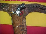 #5007 ColtS/A, 5-1/2”x45COLT, matched pair with a super scarce double skirted holster rig - 6 of 25