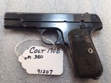 COLT Model M 380 acp Type 3 Pocket Hammerless - 1 of 13