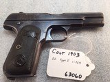 Colt 1903 Model M 32 acp. Early and Rare Type 1 Pocket Hammerless - 3 of 15