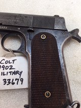 Colt 1902 Military 38 acp / 38 auto pistol serial 33679 - 11 of 15