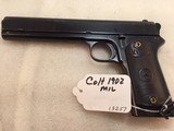 Colt 1902 Military 38 acp / 38 auto pistol early long slide, serial 13257 - 1 of 15