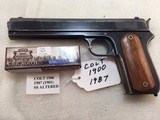 COLT 1900 Automatic Sight Safety altered38 acp/38auto w/ Colt Letter - 1 of 15