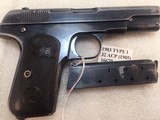 Colt 1903 Model M 32 acp. Early and Rare Type 1 Pocket Hammerless - 15 of 15
