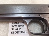 COLT Model 1902 Sporting 38 acp Early Auto - 4 of 15