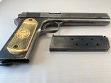 Colt Model 1902 Military Engraved, Rare, Shipped to Admiral Turner for Adm Draemel
WW11 Navy 38 auto with sword, hat, autographs Documentation - 4 of 15