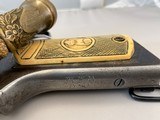 Colt Model 1902 Military Engraved, Rare, Shipped to Admiral Turner for Adm Draemel
WW11 Navy 38 auto with sword, hat, autographs Documentation - 3 of 15