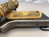 Colt Model 1902 Military Engraved, Rare, Shipped to Admiral Turner for Adm Draemel
WW11 Navy 38 auto with sword, hat, autographs Documentation - 11 of 15
