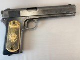 Colt Model 1902 Military Engraved, Rare, Shipped to Admiral Turner for Adm Draemel
WW11 Navy 38 auto with sword, hat, autographs Documentation - 1 of 15