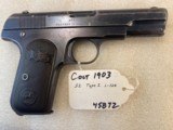 Colt 1903 Pocket Hammerless 32 acp NICE Type 1 - 7 of 12