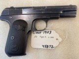 Colt 1903 Pocket Hammerless 32 acp NICE Type 1 - 8 of 12
